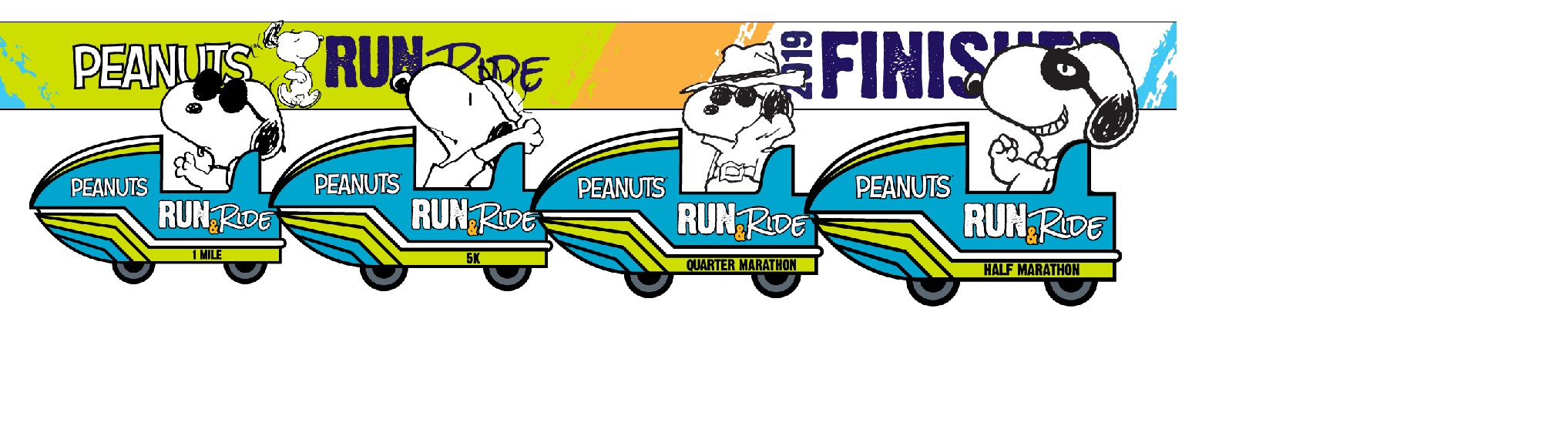 2019 Run and Ride Series Finisher Medals